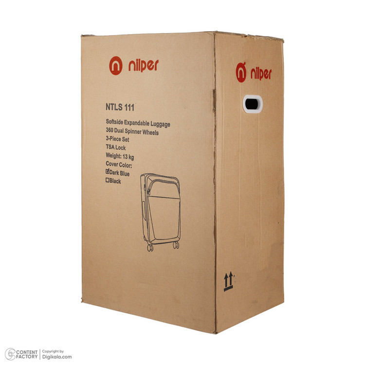 مجموعه سه عددی چمدان نیلپر توریستر مدل آوان-NTLS111 قرمز