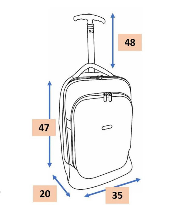 کوله پشتی نیلپر مدل مایان NTLB113چرخ دار سایز کوچک