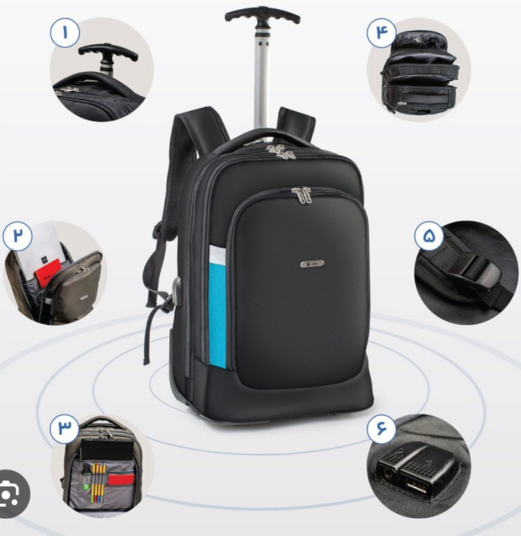 کوله پشتی نیلپر مدل مایان NTLB113چرخ دار سایز کوچک