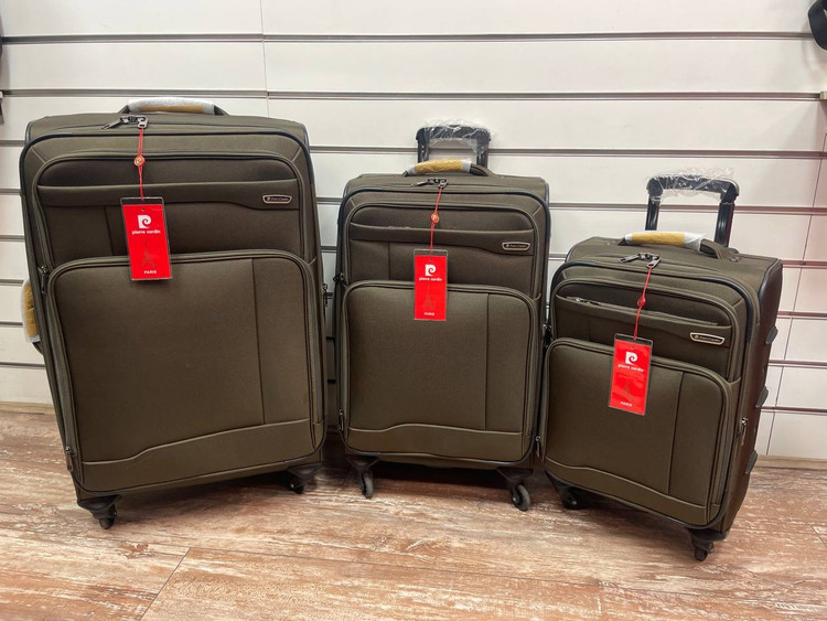 مجموعه سه عددی چمدان پیر کاردین مدل SBP160 رنگ سبز صدری