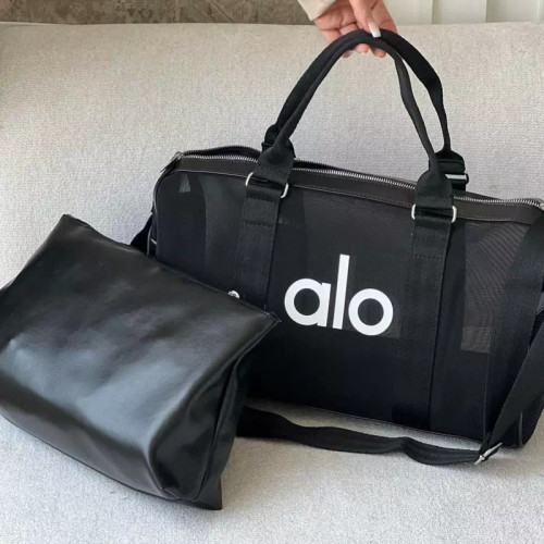 ساک ورزشی زنانه توری الو دستی و دوشی ز ابعاد 45در30