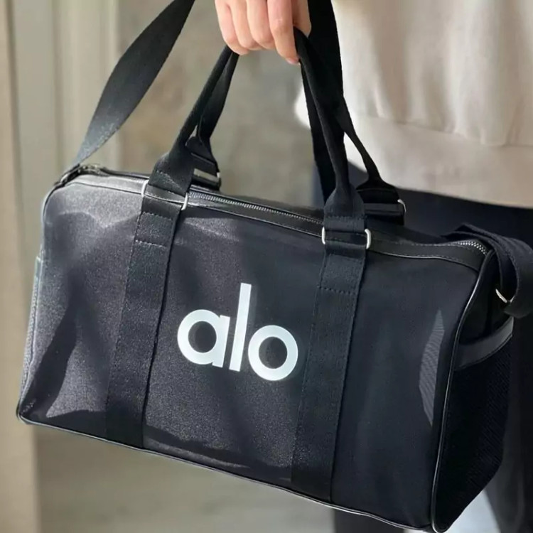 ساک ورزشی زنانه توری الو دستی و دوشی ز ابعاد 45در30