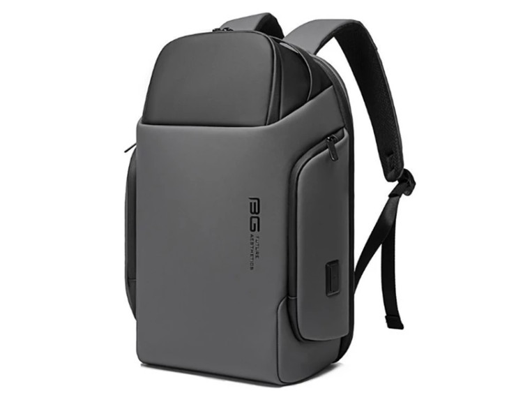 کوله پشتی لپ تاپ 15.6 اینچ ضد آب یو اس بی دار بنج BANGE BG-7277 رنگ طوسی مشکی