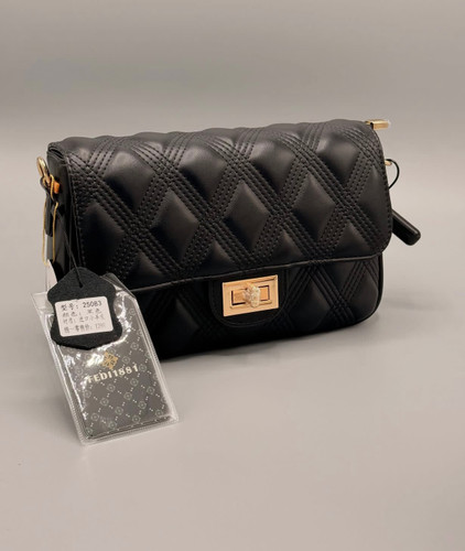 کیف زنانه اورجینال FEDI مشکی و کرم